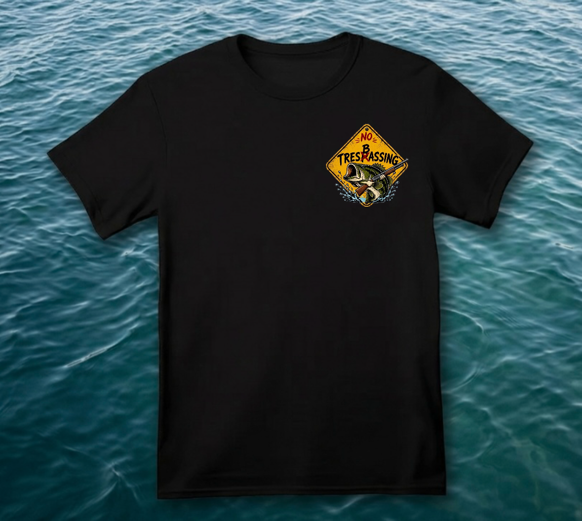 “NO TRESBASSING” T-Shirt (Black)