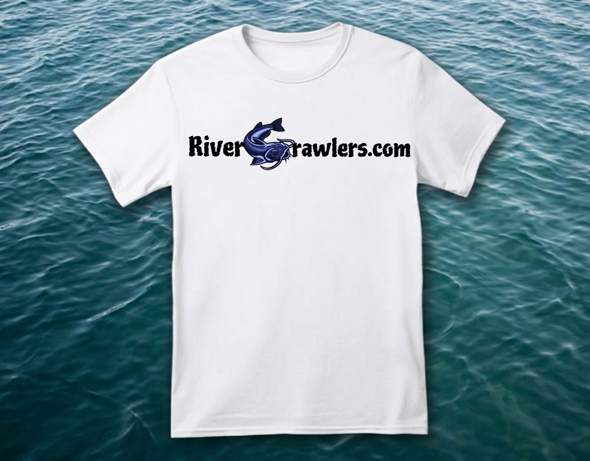 (NEW) Rivercrawlers.com Catfish T-Shirt